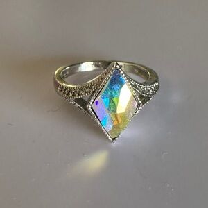 Fragrant Jewels Silver Iridescent Ring
